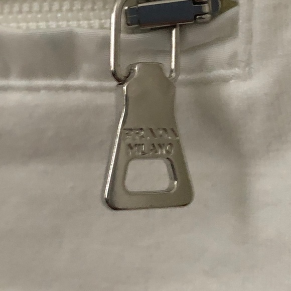 Prada High Neck White Long Sleeve Shirt - Picture 8 of 8